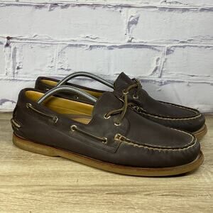 Sperry Gold Cup Authentic Original Brown Leather Boat Shoes Men's 12 Loafers